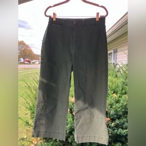 Old Navy Olive Green Chino Cropped/wide leg capris